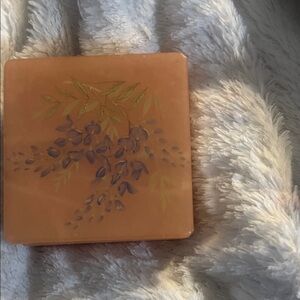 Floral Embossed Square Trinket Box